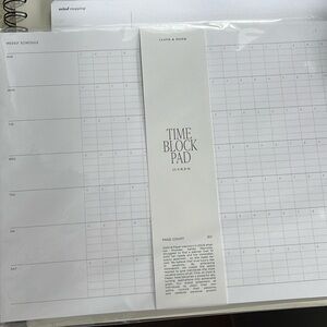 Cloth and Paper time block pads and mind mapping notepad